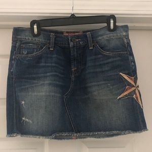 Denim miniskirt